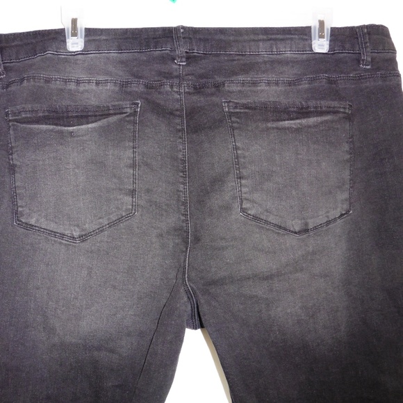 NWT Ruff Hewn Plus Sz 24 Black Embroidered Skinny - Picture 8 of 8